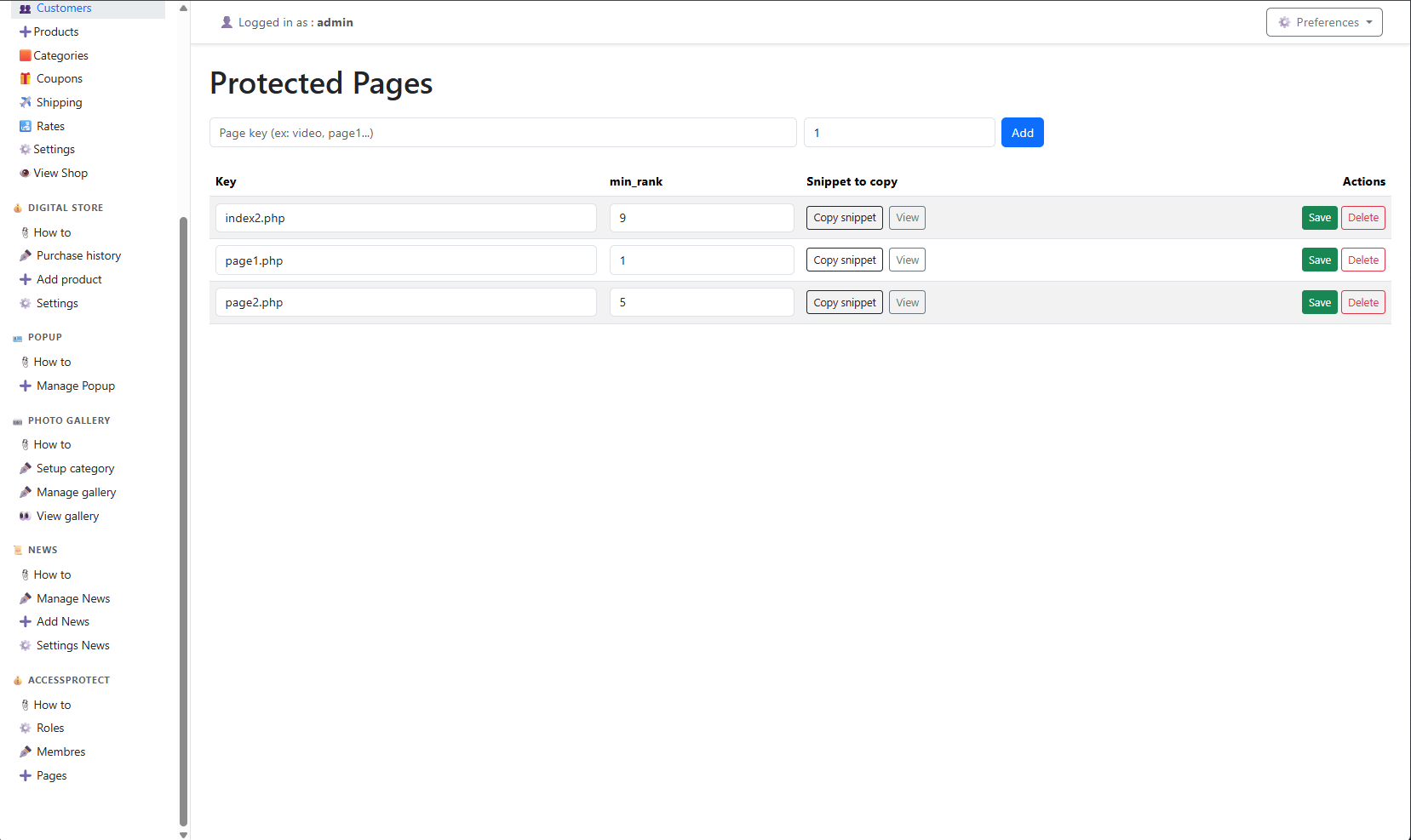 AdminPanel Overview
