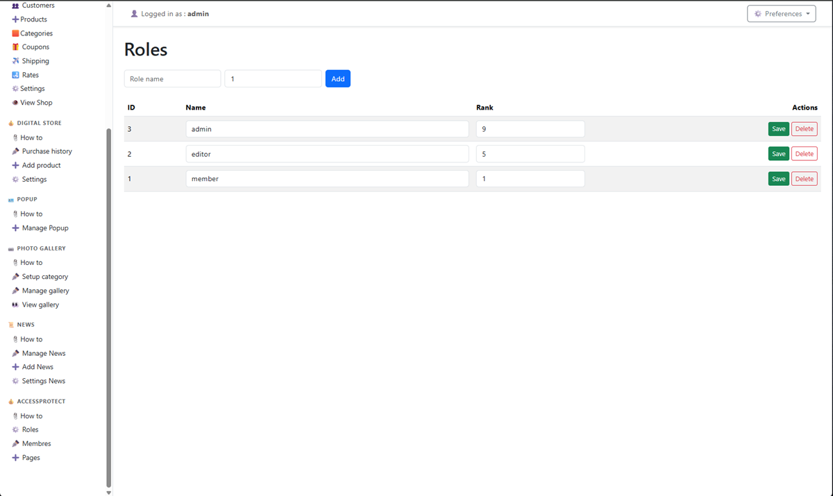 AdminPanel Overview