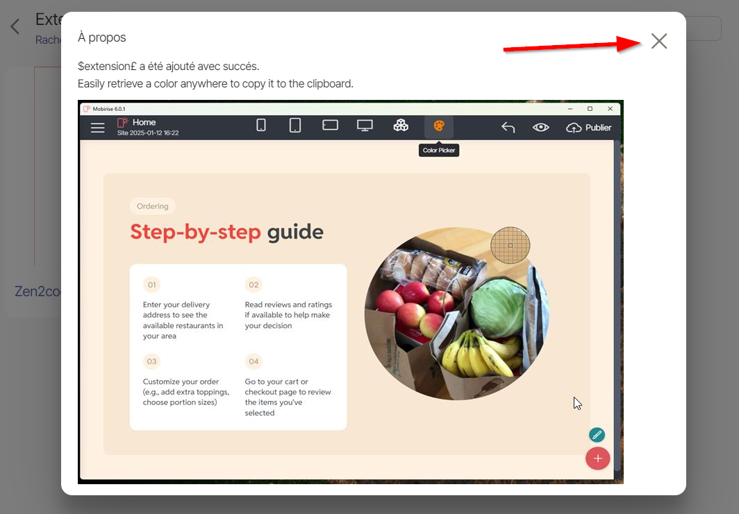 Step 8: Close Confirmation