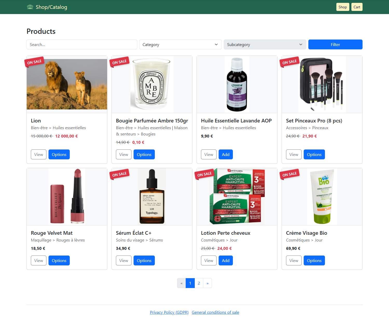 Shop Admin